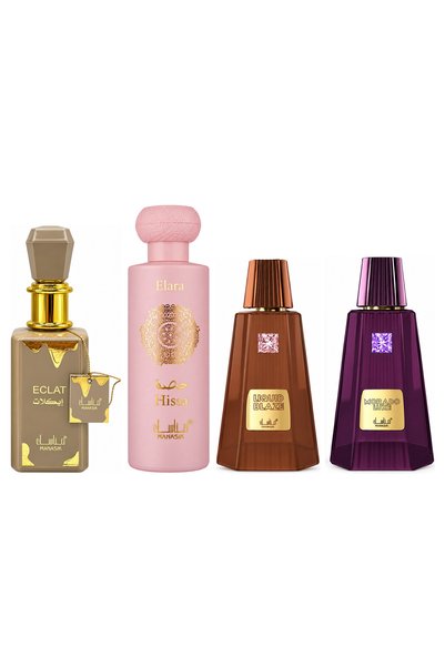 MANASIK Set 4 parfumuri Manasik, Eclat + Hissa Elara + Liquid Blaze + Morado ...