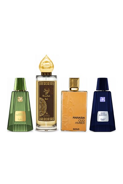 MANASIK Set 4 parfumuri Manasik, Lush Pistachio + Oriental Oud + Oud Amber Go...
