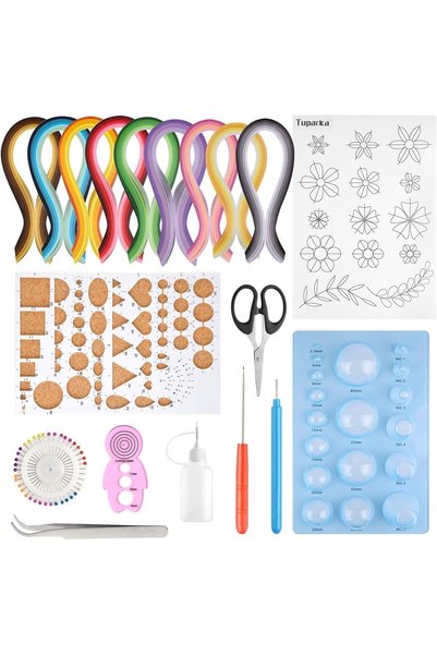 BRANDLESS Beginners Handcraft Paper Strips Quilling Tools Kit, 19 Kinds Tools...