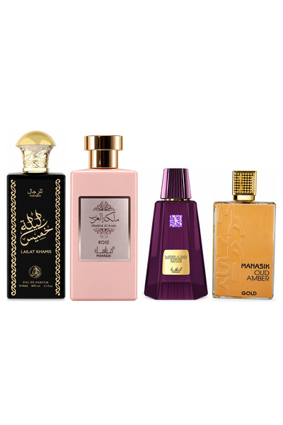 MANASIK Set 4 Manasik, Lailat Khamis + Malikat al Arab Rose + Morado Luxe + O...