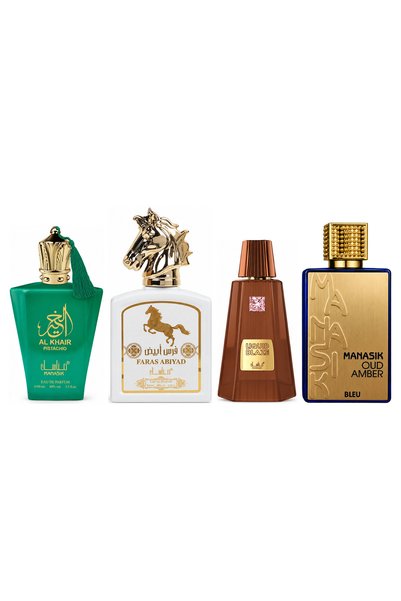MANASIK Set 4 Manasik, Al Baraka Pistachio + Faras Abiyad + Liquid Blaze + Ou...