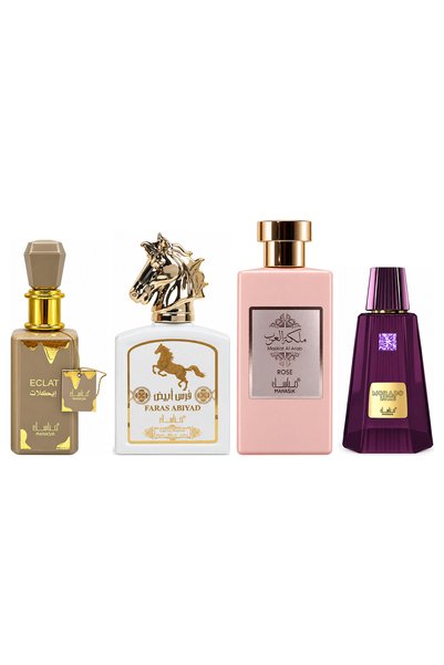 MANASIK Set 4 parfumuri Manasik, Eclat + Faras Abiyad + Malikat al Arab Rose ...