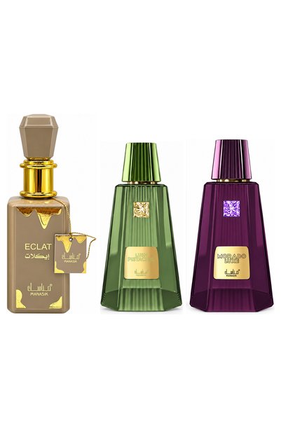 MANASIK Set 3 parfumuri Manasik, Eclat + Lush Pistachio + Morado Luxe, EDP, 3...