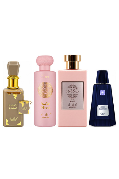 MANASIK Set 4 parfumuri Manasik, Eclat + Hissa Elara + Malikat al Arab Rose +...