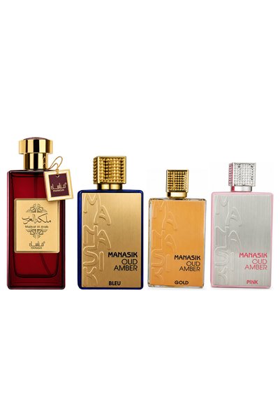 MANASIK Set 4 Manasik, Malikat al Arab + Oud Amber Bleu + Oud Amber Gold + Ou...