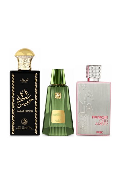MANASIK Set 3 parfumuri Manasik, Lailat Khamis + Lush Pistachio + Oud Amber P...