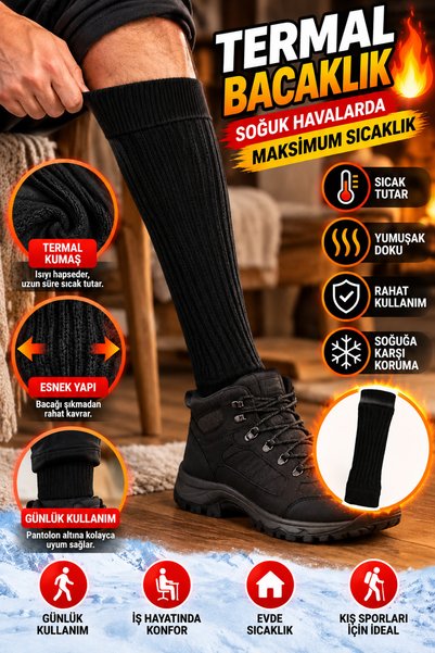 madelion Men's Thermal Ankle Warmer and Compression Sleeve – Flexible, Comfor...