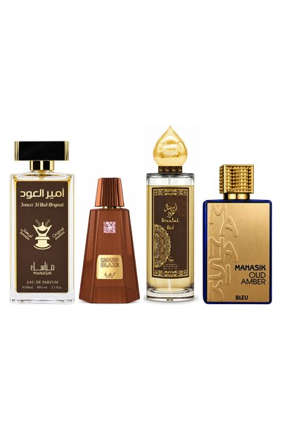 MANASIK Set 4 Manasik, Ameer al Oud Original + Liquid Blaze + Oriental Oud + ...