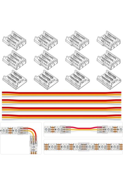 TERRIFI مجموعة موصلات شريط LED لشريط إضاءة LED من نوع WS2812B وWS2811 وSK6812...