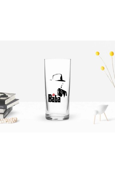 Bk Gift BK Home Colorful Printed "The Godfather" Raki Glass—16