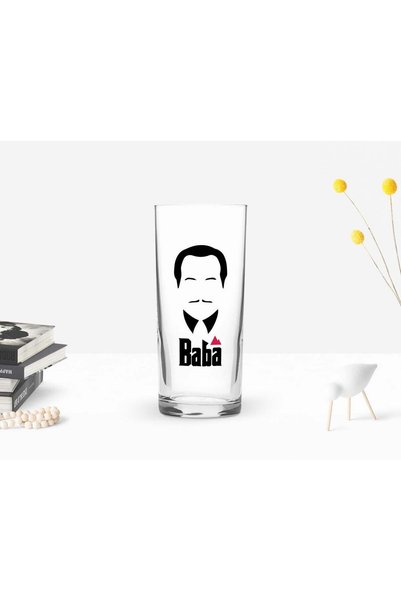 Bk Gift BK Home Colorful Printed "The Godfather" Raki Glass Set—12