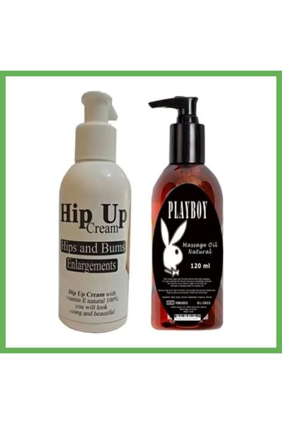 TheGencoo Super Hipup Hip Cream for Hips and Body 120 ml + Playboy Massage Oi...