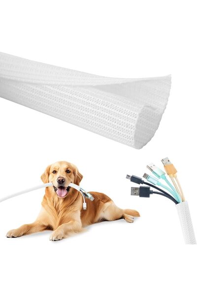 Generic 1/2 in*9.8 ft Cord Protector Wire Loom Tubing Sleeve Split Sleeving F...