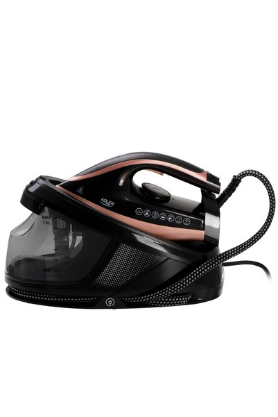 adler AD 5047 Парна гладилна станция 1.5 л 8 бара керамична плоча 3100 W черн...