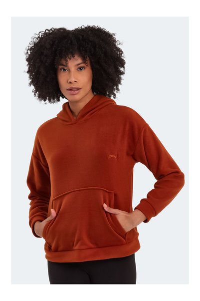 LC Waikiki Nevavm Farkıyla Slazenger Brown Fleece Plain Standard & Regular Wo...