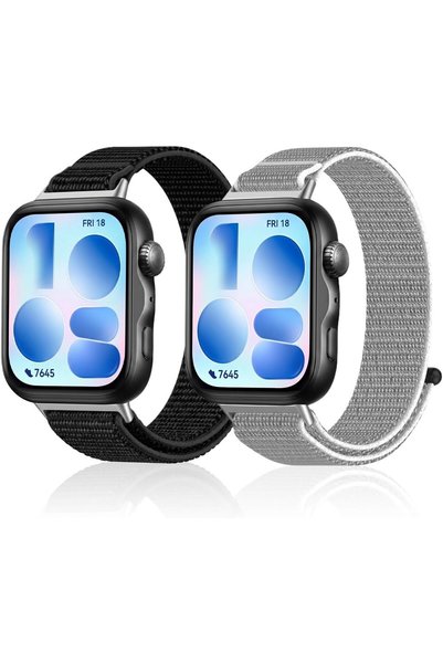 T Tersely 2 Pack Nylon Strap for Huawei Watch Fit 5/5 Pro / Fit4 / Fit3