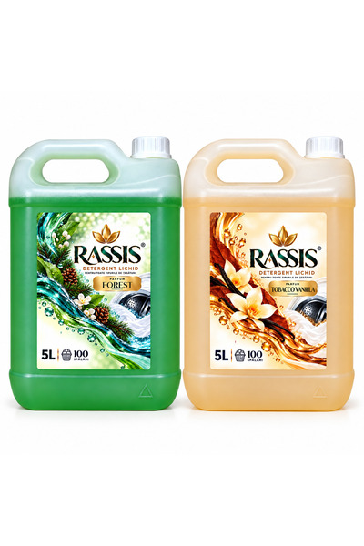 RASSIS Set of 2 x Universal Liquid Detergent 5L – Forest and Tobacco Vanilla,...