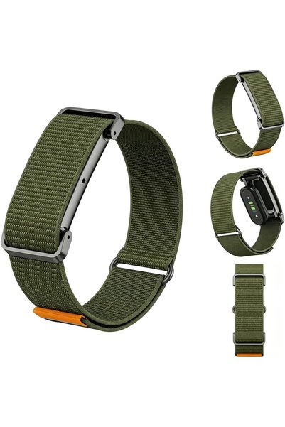 BOOMBOOMBOOM Nylon Band Compatible with Fitbit Air, Breathable Woven Strap wi...