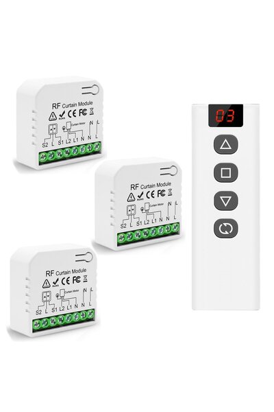OEM Kit wireless pentru rulouri, jaluzele si storuri Tedeligo, 230V 2200W, 3 ...