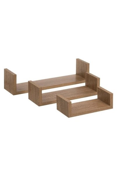 OEM Wall Shelves made of Golden MDF - 3pcs