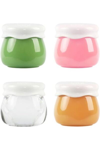 TERRIFI Travel Containers, Refillable Acrylic Cream Jars with Lids, Small Por...