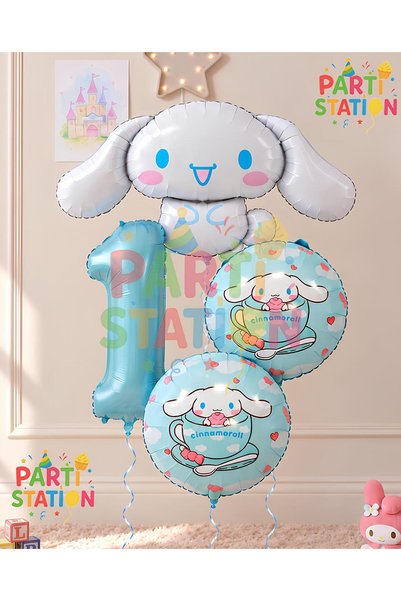 Parti Station 1 مجموعة بالونات كورومي كونسيبت سينامورول - مجموعة بالونات عيد ...