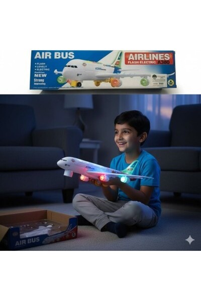 Generic AEROPLANE AIRBUS A380 AIRLINES DOUBLE TOY FLASHING LIGHTS / SOUND UK ...