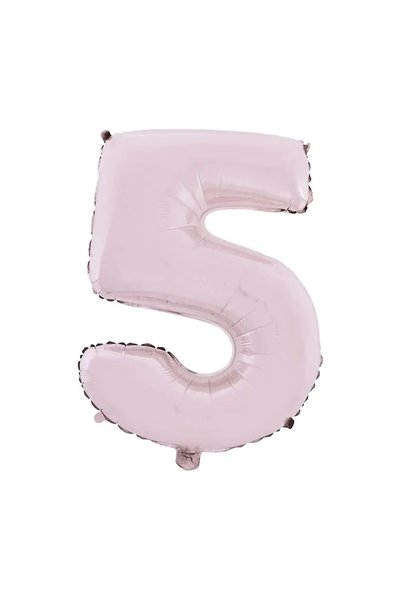26 inç Mat Pembe 5 Rakam Folyo Balon