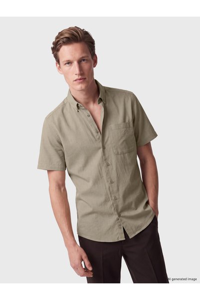 LC Waikiki Southblue regular fit textured men's shirt