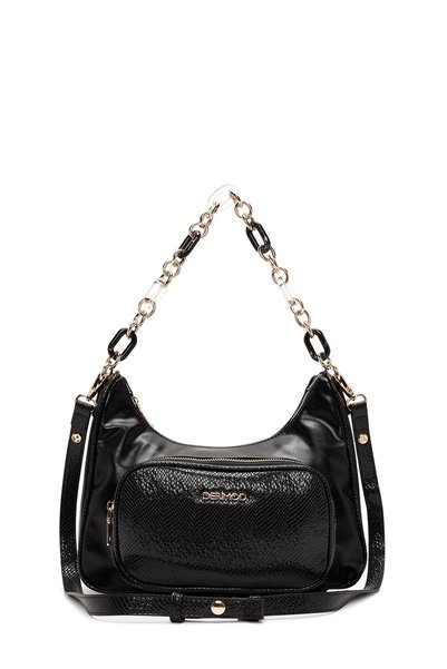 Derimod Women's Black Double-Layer Shoulder Bag WB150017SK