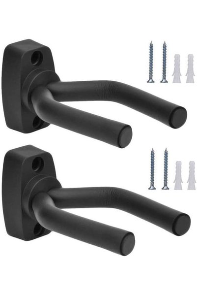 KASTWAVE Guitar Wall Mount, 2 Pcs Adjustable Rotated Arms Guitar Hook Wall St...