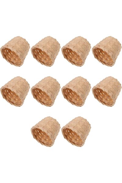 EXCEFORE 10 Pack Mini Basket Woven Baskets, Handmade Woven Storage Basket Wit...