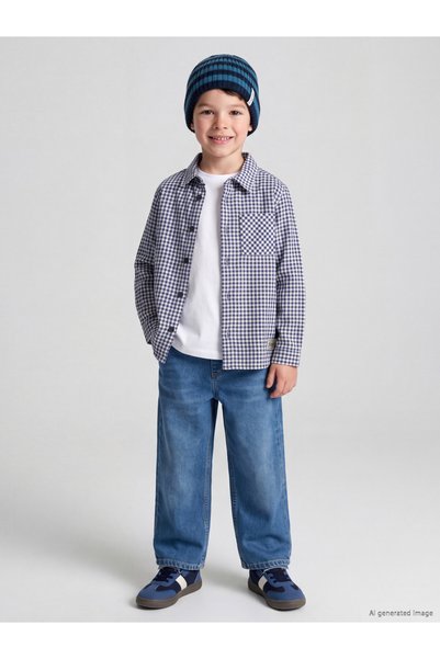 LC Waikiki Trendy Picks from Kübra Butik: Checked Embroidered Boys' Shirt