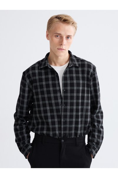 LC Waikiki Trendy Picks from Kübra Butik: STANDARD Fit Long-Sleeved Checked E...