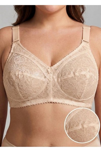 Wintoup Custom-Made Lace Bra for Women: Polyamide/Elastane, snap-fastened fro...