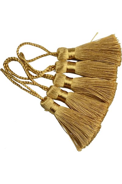 Aokbean 20 Pieces 4.3 Inch Handmade Extra Small Silk Thread with 2 Inch Rope ...