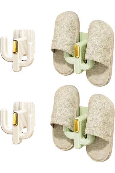 ALMEKAQUZ 4 PCS Wall Mounted Shoe Rack,Hanging Organizer Storage