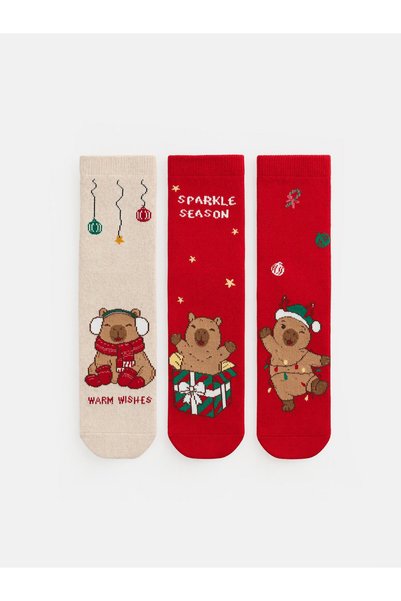 LC Waikiki Trendy Picks from Kübra Butik: Set of 3 New Year's-Themed Girls' A...