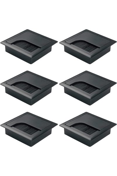 X SPRING Cable Grommet, 6 PCS ABS Plastic Desk Wire Hole Cover with Removable...