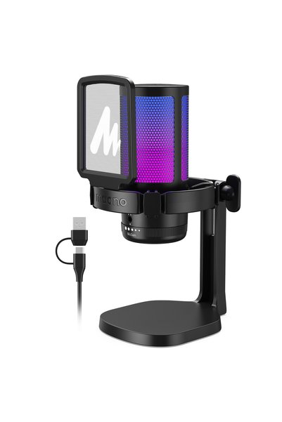MAONO Microfon DM20 USB, cardioid, cu iluminare RGB