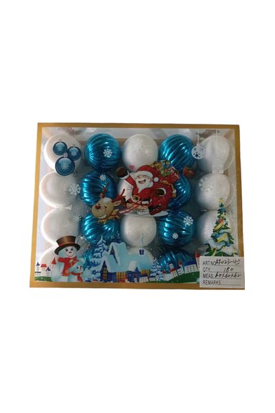 Tradesor Σετ Χριστουγεννιάτικες μπάλες - 4cm - 20pcs - 023452