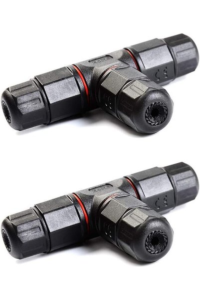 KASTWAVE 2pcs Junction Box Cable Connector Waterproof Outdoor/External Juncti...
