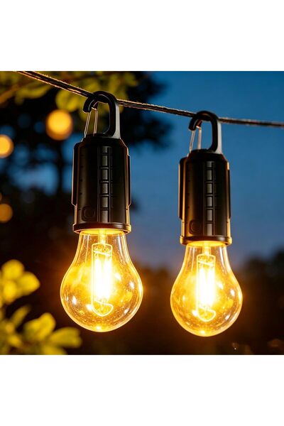 Generic Solar Camping Lanterns Tent Sensor Hanging Rchargeable Bulbs | Christ...