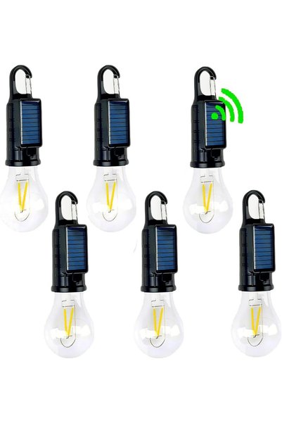 Generic Solar Camping Lanterns Tent Sensor Hanging Rchargeable Bulbs | Christ...