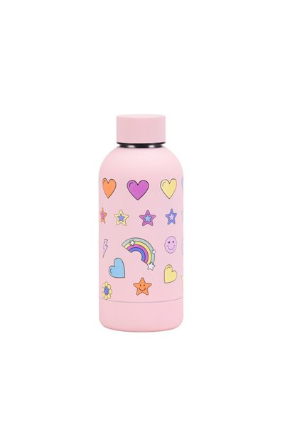 Generic Stainless Steel Insulated Bottle 350ml Small Mouth Abstract Doodle Print