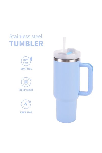 Generic Stainless Steel Vacuum Insulated Tumbler 40oz with Handle Car Cup for...