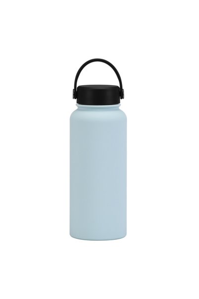 Generic Stainless Steel Wide Mouth Insulated Sports Water Bottle 1L Outdoor S...