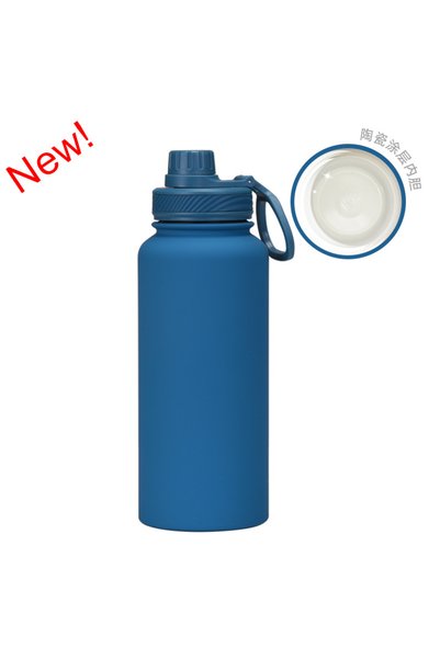 Generic Ceramic Lined Stainless Steel Wide Mouth Insulated Water Bottle 1L Ou...