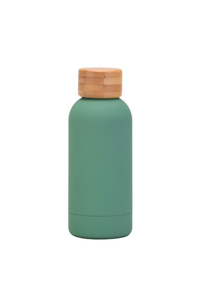 Generic Stainless Steel Insulated Tumbler 350ml Bamboo Lid Mini Outdoor Sports