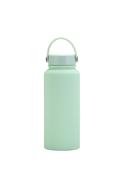 Generic Stainless Steel Sports Water Bottle 1L Wide Mouth Outdoor Insulated